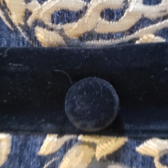 🏷Endless Rose NWOT Barocque & Velvet Button Down Jacket - Black/Gold - M - Picture 14 of 17